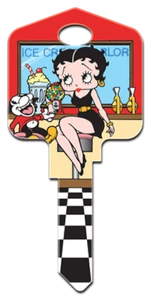 Betty Boop and Bimbo House Key Blank - Collectable Key - Keys - FREE AU POST - Picture 1 of 2