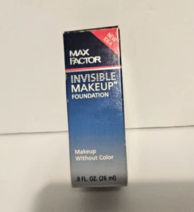 Vintage Max Factor Invisible Make-up Foundation ohne Farbpumpe 0,9 fl. Oz. - Bild 1 von 4