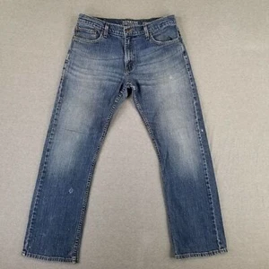 Levi's Signature 34x32 Straight Fit Jeans Faded Broken In Stretch - Picture 1 of 15