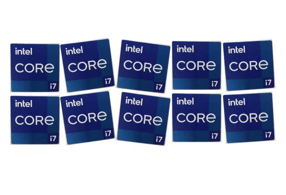 10 PCS Sticker for CORE i7 11th GEN Skylake Logo Decal 18mm x 18mm generation - Image 1 of 1