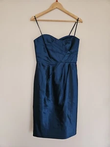 Alfred Angelo. Peacock Blue Dress. UK 10. Dress and Jacket . Brand New - Picture 1 of 8