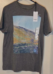 Volkswagen Goodfellow Bus Van Outdoor Road Trip T-Shirt VW grau Medium neu mit Etikett neu - Bild 1 von 7