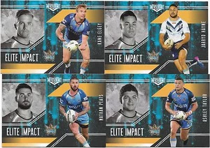 2017 NRL Elite Impact 4 Card Gold Coast TITANS Team Set - Bild 1 von 1