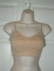 Jockey Women's Large   Barlette Bra Seamfree Beige Removable Cups Wire Free NWT  - Picture 1 of 8