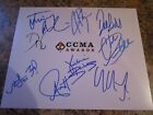 CCMA AUTOGRAPHED 8X10 MATTE SIGNED BY 9 DALLAS SMITH CHAD BROWNLEE DEAN BRODY (B