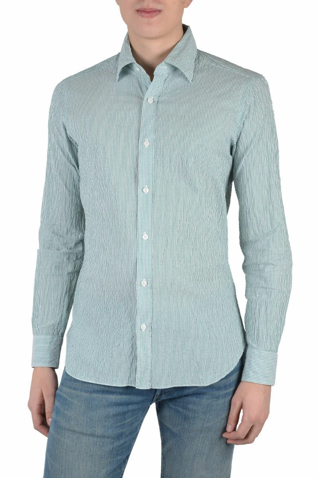 Camisa de vestir Barba Napoli multicolor manga larga para hombre EE. UU. 15 15,5 15 3/4 16 Foto 1 de 3