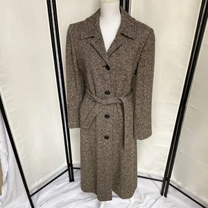 Pendleton Ltd vintage anni 50 donna grigio lana trench coat macchie rosse ottime condizioni - Foto 1 di 12