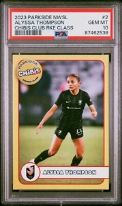 2023 Parkside NWSL #2 Alyssa Thompson Chibis Club Rookie Class RC PSA 10 - Picture 1 of 2