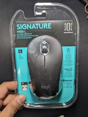 Logitech - Signature M550 L Full Size Bluetooth Wireless Mouse with Silent Click - Image 1 of 3