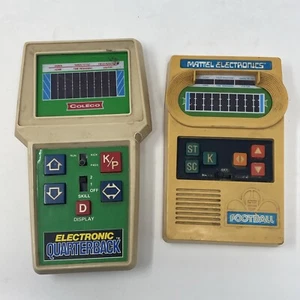 Coleco Electronic Quarterback Football & Mattel Football For Parts Or Repair - Picture 1 of 14