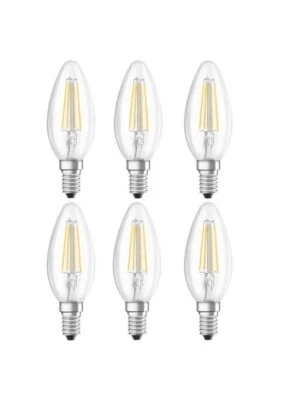  6x Osram LED Filament Duo Click Kerze 4W= 40W E14 klar warm per schalter DIMMBA - Bild 1 von 4