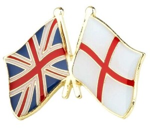 England UK Badge Flag Pin QUEEN ELIZABETH 2 UK Union Jack Great Britain English