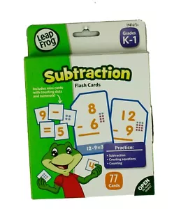 LeapFrog Subtraktion Flash Karten 19416 Klasse K-1 Leap Frog Packung mit 77 KOSTENLOSER VERSAND - Bild 1 von 3