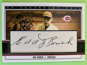 2002 SP Legendary Cuts Ed Roush Auto Baseball Card Reds 220840 PF1 - Picture 1 of 3