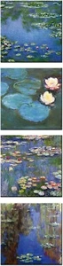 TIME4BILD Claude Monet Impresión Lienzo 4 Imagen 4 x 40x40cm - Imagen 1 de 5