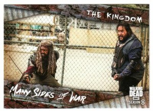 2018 Topps THE WALKING DEAD SEASON 8 #MSW-3 MANY SIDES OF WAR 'THE KINGDOM'