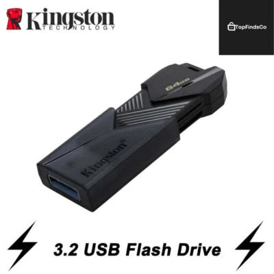 KINGSTON-Mini clé usb 3.2, mémoire de 64 gb 128 gb 3.2 gb, lecteur flash - Photo 1/4