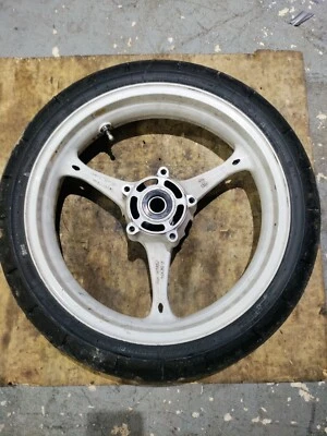 2005-2008 SUZUKI GSXR 1000 2006-2007 SUZUKI 600/750 OEM FRONT WHEEL STRAIGHT! - Image 1 of 4