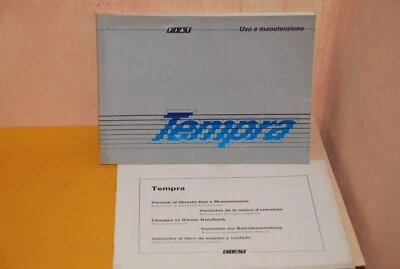 FIAT TEMPRA  LIBRETTO USO MANUTENZIONE CON AGGIORNAMENTO  3 EDIZIONE   VII/1990 - Immagine 1 di 4
