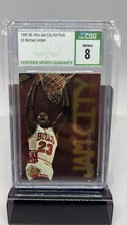 1995-96 Ultra Jam City #3 Michael Jordan CSG 8 HOT PACK Basketball