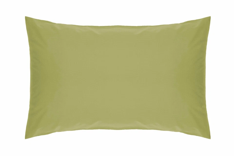 BELLEDORM 200 Thread Count Single Oxford Style Pillow Case In Olive Green 51cm x 76cm