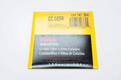 Kodak Wratten Filter 100mm Filter #CC025R - Image 1 of 2