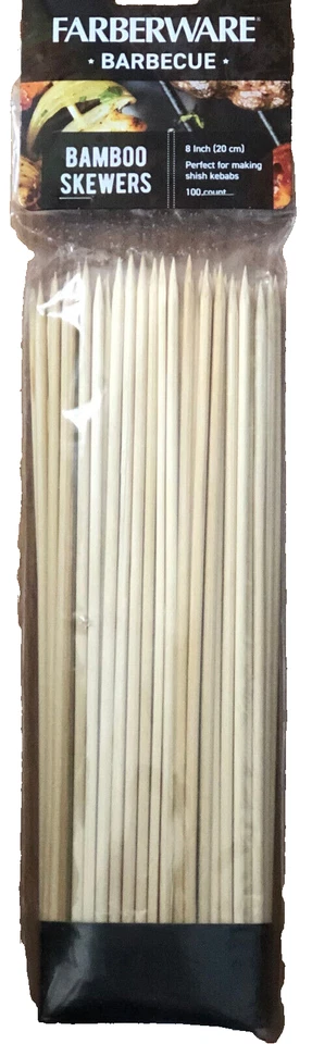 Fareberware Barbecue Bamboo Skewers 100 Count (8 inch) - Image 1 of 3
