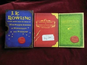 J.K. Rowling - QUIDDITCH & FANTASTIC BEASTS - 2nd/3rd ptg - hdcvr w/slipcase - Imagen 1 de 1
