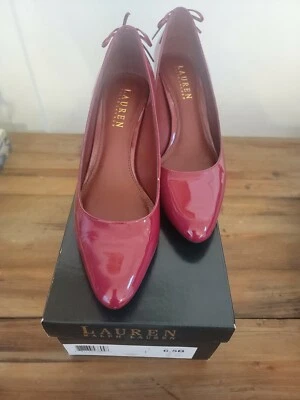 Zapatos Ralph Lauren Rojo Elisabeth Granate 6.5B EE. UU., 4 Reino Unido, 37.5 euros Foto 1 de 4