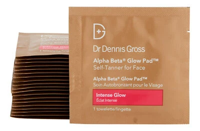 Dr. Dennis Gross Alpha Beta Glow Pad Self Tanner for Face Intense Glow 20 Ct.