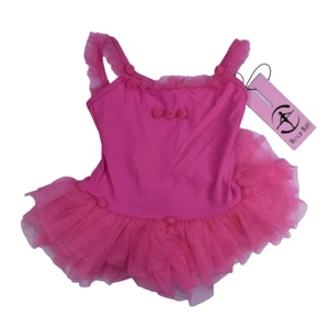 Wear Moi Praline Tutu Dress Pink Dance Layered Mini Roses Ballerina Girls 2/4 - Picture 1 of 6