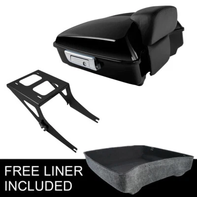 Almohadilla de maletero picada apta para Harley Softail Fatboy FLSTF 08-17 Foto 1 de 4