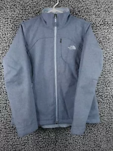 The North Face Windwall Jacket Women Medium Apex Bionic Heather Blue Soft Shell - Picture 1 of 14
