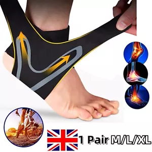 1 Pair Plantar Fasciitis Therapy Wrap Heel Foot Pain Arch Support Ankle Brace - Picture 1 of 14