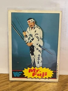 1985 O-Pee-Chee Mr. Fuji #17 WWF wrestling card - Picture 1 of 2
