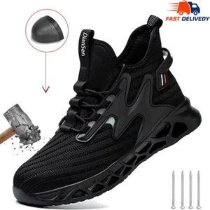 Botas con puntera de acero para hombre botas de trabajo botas de seguridad indestructibles botas protectoras - Imagen 1 de 18