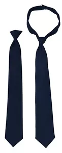 Police Issue Clip-on Black or Dark Navy Blue 18" or 20", Polyester, Solid - Picture 1 of 2