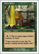 1x    Elder Druid Seventh Edition card MTG Magic the Gathering