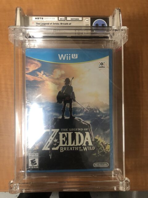 Zelda Breath of the Wild Nintendo Wii U RGS GRADED 95+ MINT PEGI AT NO WATA  VGA