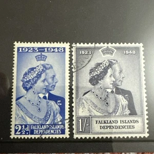 STAMPS - FALKLAND ISLANDS/DEPENDENCIES - 1948 RSW G19/G20 USED - Picture 1 of 1