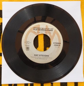 Cat Stevens 45 RPM Record-Old School Yard - Imagen 1 de 2