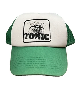 Pugs Toxic SnapBack Trucker Hat Cap Green Adjustable One Size HTF Exc Cond - Picture 1 of 10