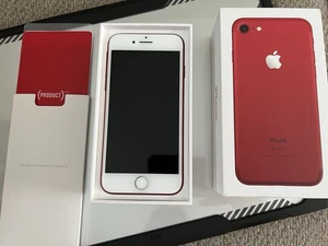 Apple iPhone 7 (PRODUCT) RED - 128GB - (unlocked) Excellent Condition with Box - Photo 1/14