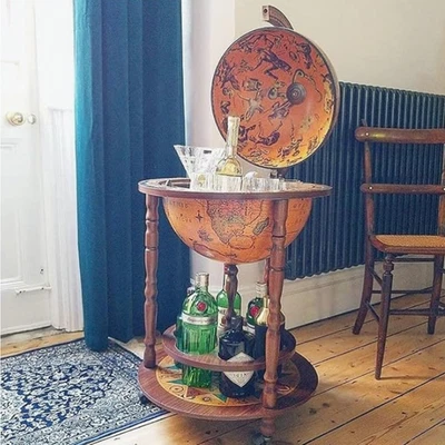 Luxury Globe Drinks Cabinet Earth 50cm Art Drink Bar Unit Classical Drink Unit - Image 1 of 3