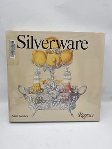 SILVERWARE BY ALAIN GRUBER 1982 HARDCOVER BOOK VINTAGE RIZZOLI (EX-LIBRARY) - Picture 1 of 11