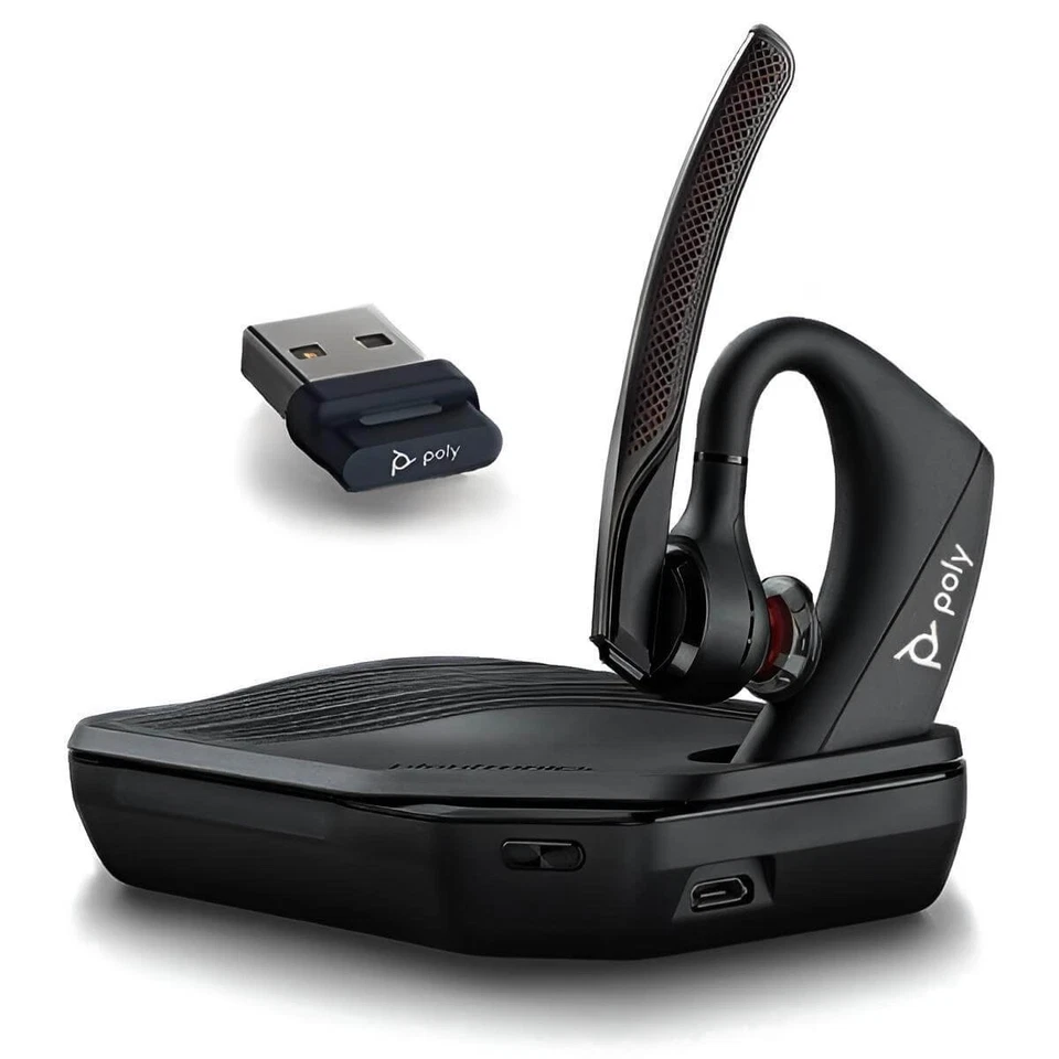 HP 7K2E3AA POLY Voyager 5200 UC Bluetooth Mobile & PC Headset 206110-102 - Image 1 of 1