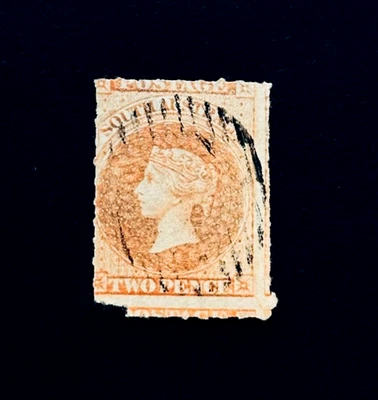 Sello de Australia del Sur - 1859 Reina Victoria Ruleta Sn 11 Usado SOTN r57🔥 Foto 1 de 2