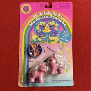 My Little Pony 1991 Teeny Twins - Sniffles & Snookums - OG Card Back - Bild 1 von 24