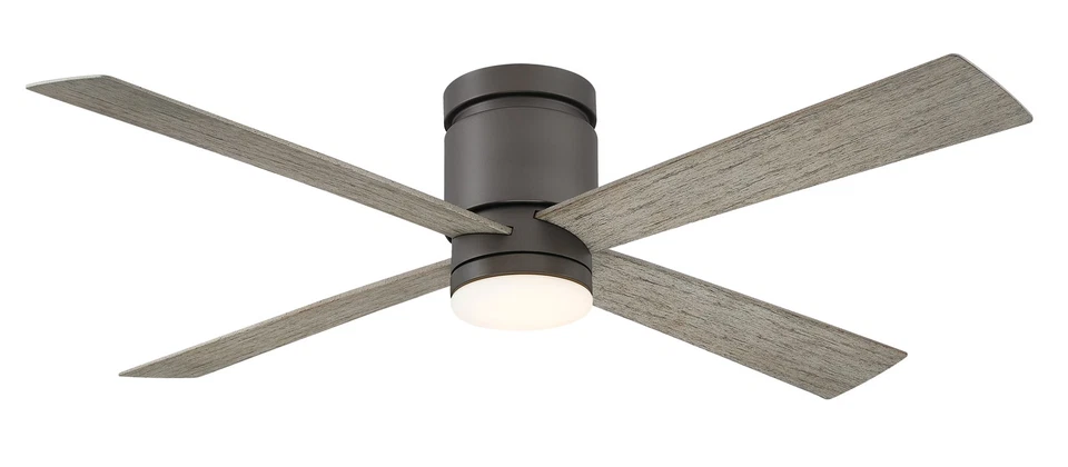 Fanimation Kwartet 52" LED Indoor Ceiling Fan in Matte Greige with Opal Frosted - Image 1 of 1