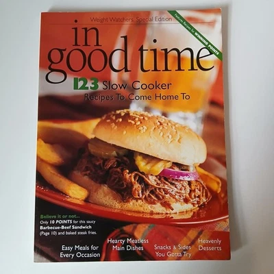 In Good Time Weight Watchers Slow Cooker Special 2001 Vintage Magazine Foto 1 de 4